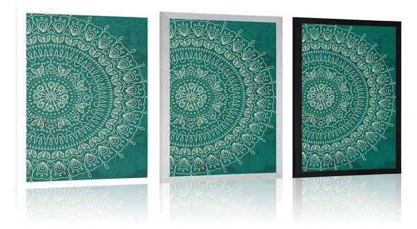 Plakat ręcznie rysowana Mandala