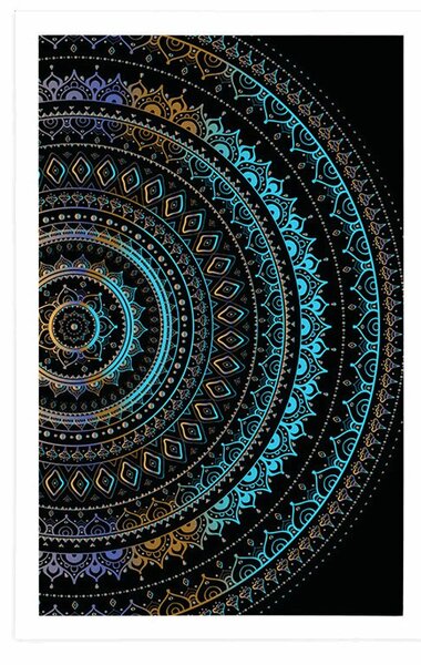 Plakat Mandala ze wzorem słońca
