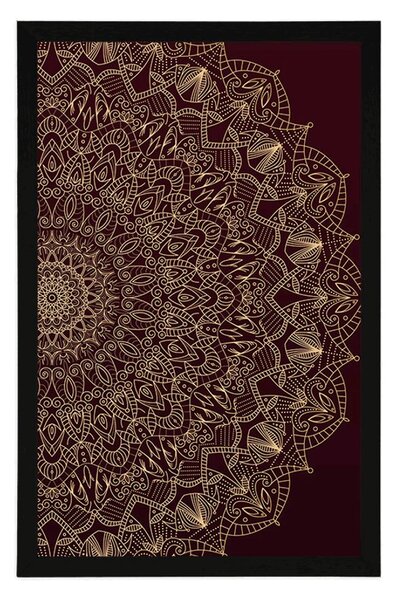 Plakat szczegółowe dekoracyjne Mandala