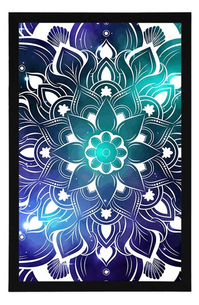 Plakat nowoczesna Mandala z orientalnym wzorem