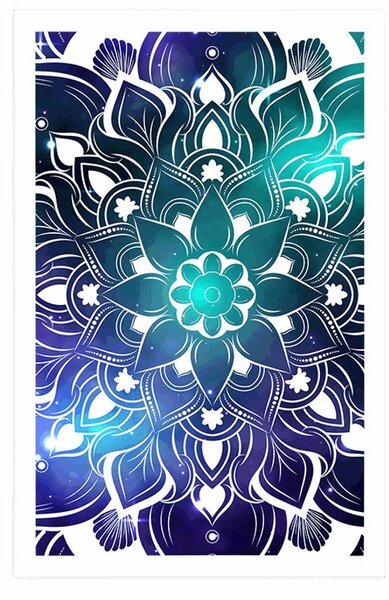 Plakat nowoczesna Mandala z orientalnym wzorem