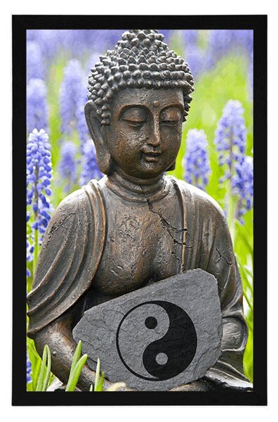 Plakat jin a jang Budda