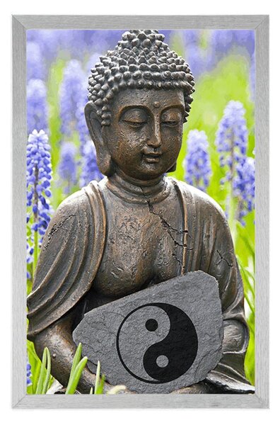 Plakat jin a jang Budda