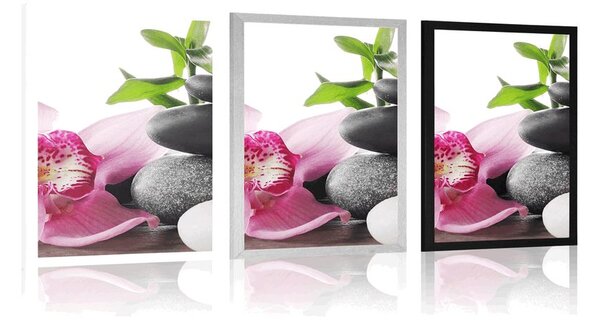 Plakat harmonijna martwa natura zen
