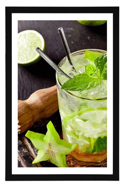 Plakat z passe-partout pyszne Mojito