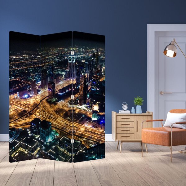 Parawan - Miasto nocą (126x170 cm)