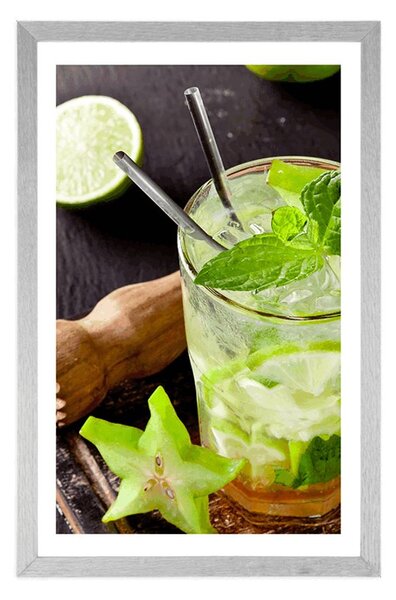 Plakat z passe-partout pyszne Mojito