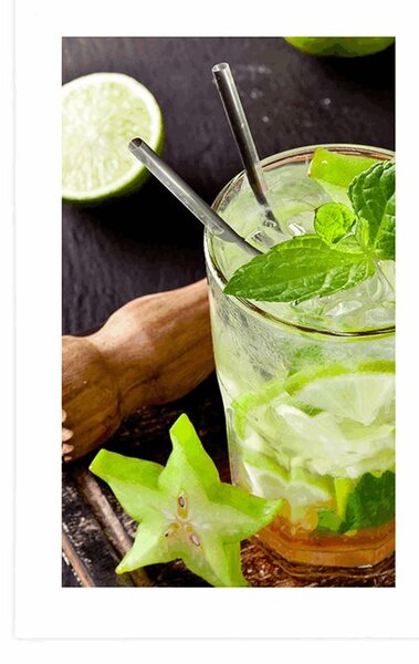 Plakat z passe-partout pyszne Mojito