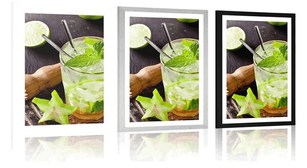 Plakat z passe-partout pyszne Mojito