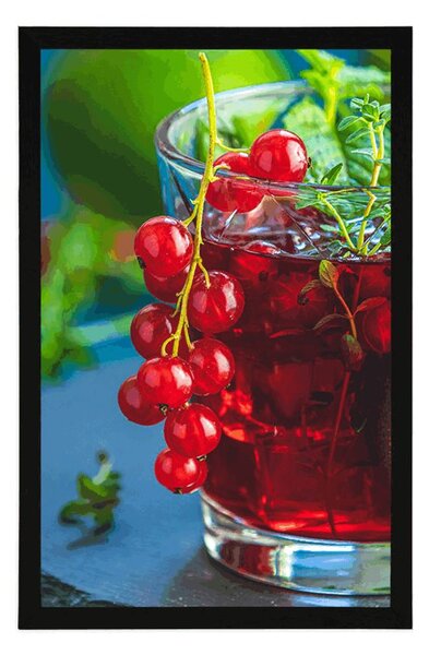 Plakat czerwony koktajl