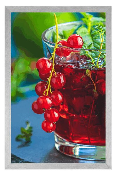 Plakat czerwony koktajl