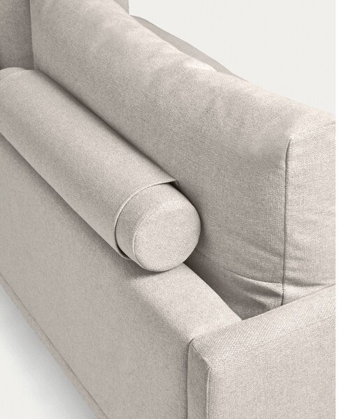 Beżowa sofa z tkaniny szenilowej 334 cm Galene – Kave Home