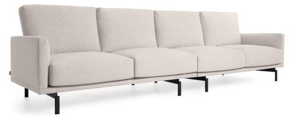 Beżowa sofa z tkaniny szenilowej 334 cm Galene – Kave Home