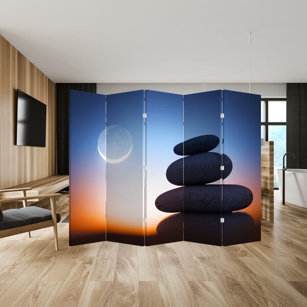 Parawan - Ułożone kamienie jeden na drugim (210x170 cm)