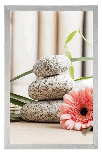 Plakat medytacja i wellness martwa natura