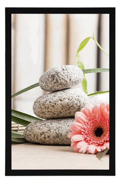 Plakat medytacja i wellness martwa natura