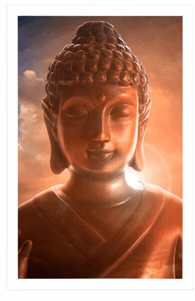 Plakat Budda wśród chmur