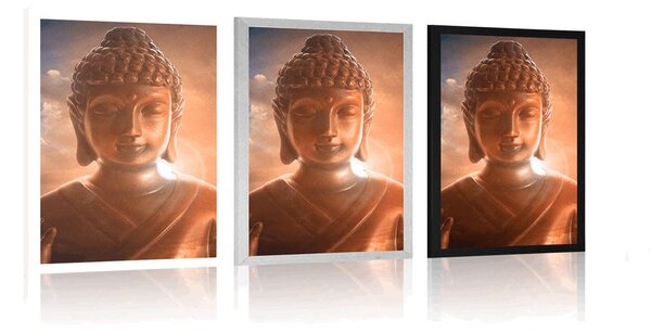Plakat Budda wśród chmur