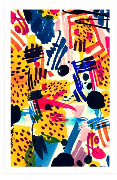 Plakat pop art atrakcja