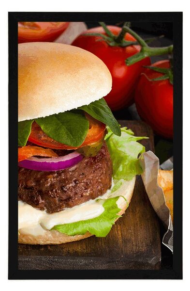 Plakat Amerykański hamburger