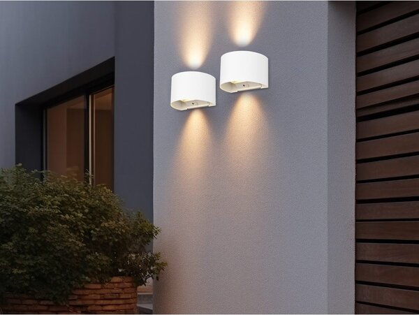 Lampa zewnętrzna ścienna LED z czujnikiem ruchu (wysokość 10 cm) Talent – Reality