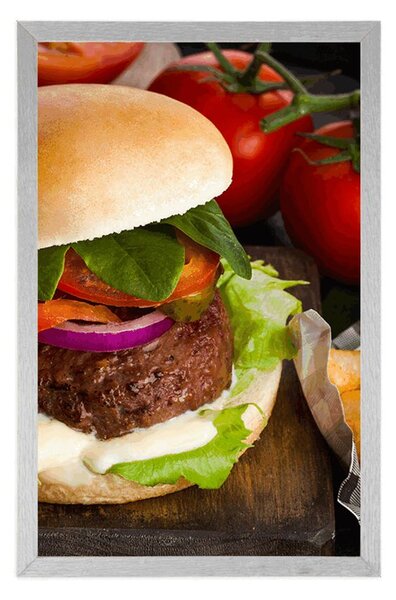Plakat Amerykański hamburger