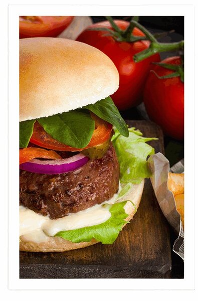 Plakat Amerykański hamburger
