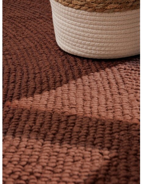 Ceglasty wełniany dywan tkany ręcznie 80x150 cm Calmio – Hanse Home