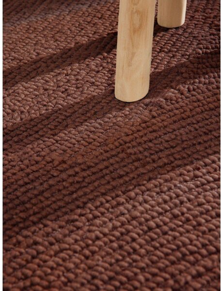 Ceglasty wełniany chodnik tkany ręcznie 80x300 cm Calmio – Hanse Home