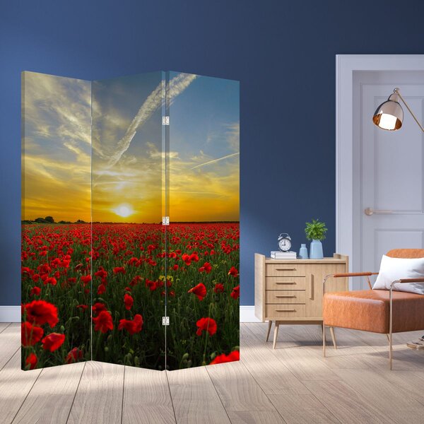 Parawan - Pole maków (126x170 cm)