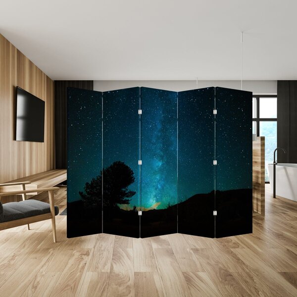 Parawan - Nocne niebo z gwiazdami (210x170 cm)