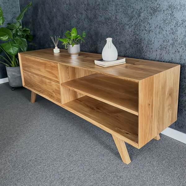 Szafka RTV drewniana Spectra Buk 140 cm
