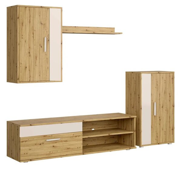Zestaw mebli dąb artisan+kaszmir L1-S76