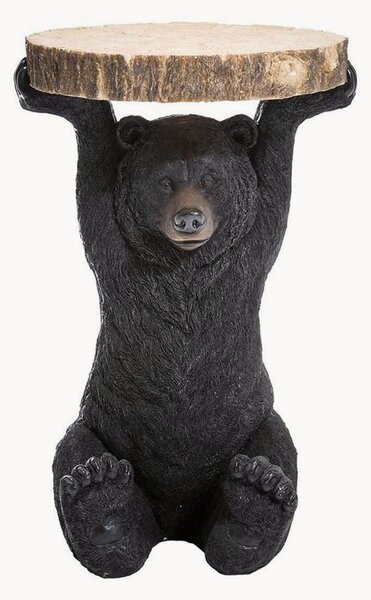Stolik pomocniczy o wyglądzie drewna Bear