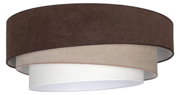 Lampa Sufitowa Duolla, Trio, brąz rdzawy, kuchnia, tkanina | tekstylia, młodzieżowy