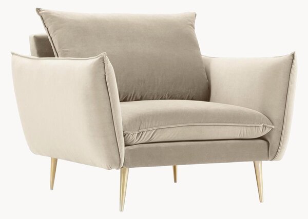 Fotel Elio Beige & Gold