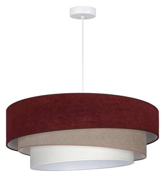 Lampa Wisząca Duolla, Trio, czerwony, salon, tkanina | tekstylia, młodzieżowy