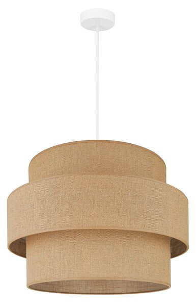 Lampa Wisząca Duolla, Space, brąz rdzawy, sypialnia, tkanina | tekstylia, boho