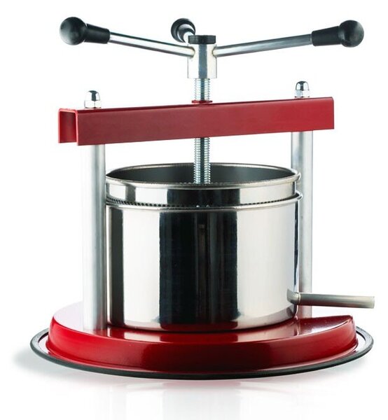Włoska prasa do owoców i warzyw OMAC Torchietto 20cm – Stal nierdzewna | Pojemność 5L | Made in Italy | Do pomidorów, winogron i oliwek | Profesjonalna