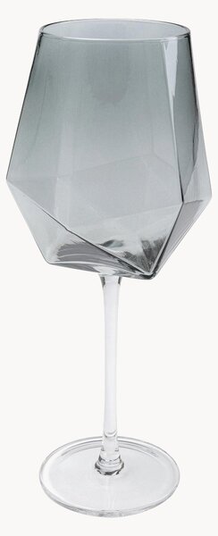 Komplet ręcznie wykonanych kieliszków do wina Diamond, 4 elem