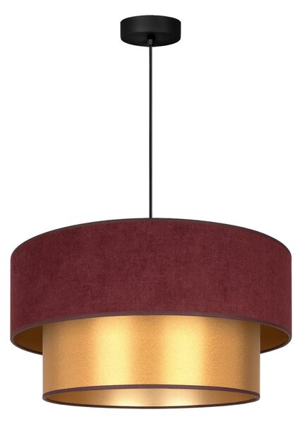 Lampa Wisząca Duolla, Dorina, czerwony, sypialnia, tkanina | tekstylia, młodzieżowy
