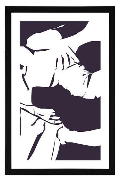 Plakat z passepartout pragnienie miłości