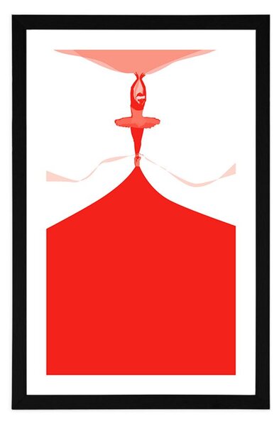 Plakat z passepartout występ baletowy