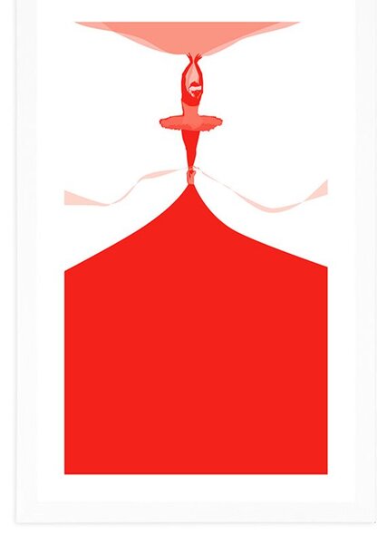 Plakat z passepartout występ baletowy