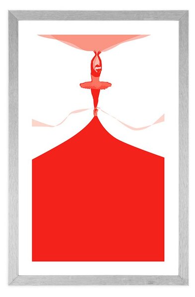 Plakat z passepartout występ baletowy