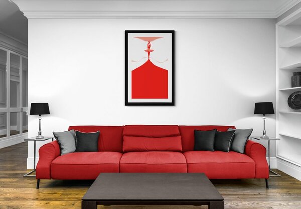 Plakat z passepartout występ baletowy