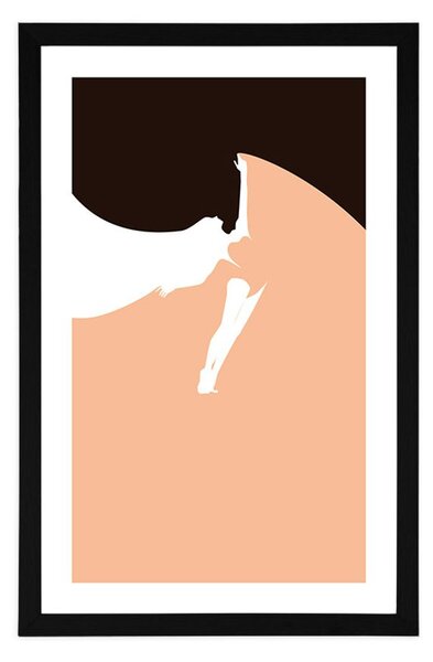 Plakat z passepartout namiętność tańca