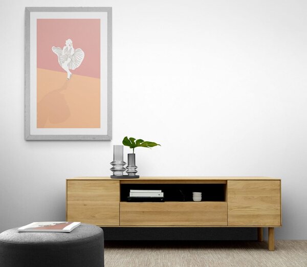 Plakat z passepartout słynna Marilyn Monroe
