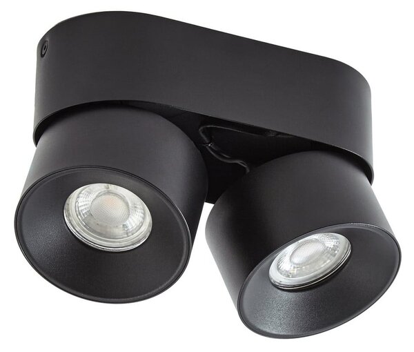 Lampa Sufitowa PRIOS, Rotari basic, ściemnialny, czarny, salon, metal, nowoczesny