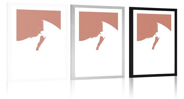 Plakat z passepartout sekret tańca